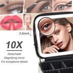 Makeup Bag with Mirror and Light, Makeup Case with Lighted Mirror, Travel - Image 4