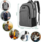 MATEIN Travel Laptop Backpack, Business Anti Theft Slim Sturdy Laptops Backpack - Image 4