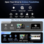 Double-DIN Car Stereo 9 Inch Android Car Radio, Wireless CarPlay&Android Auto - Image 3