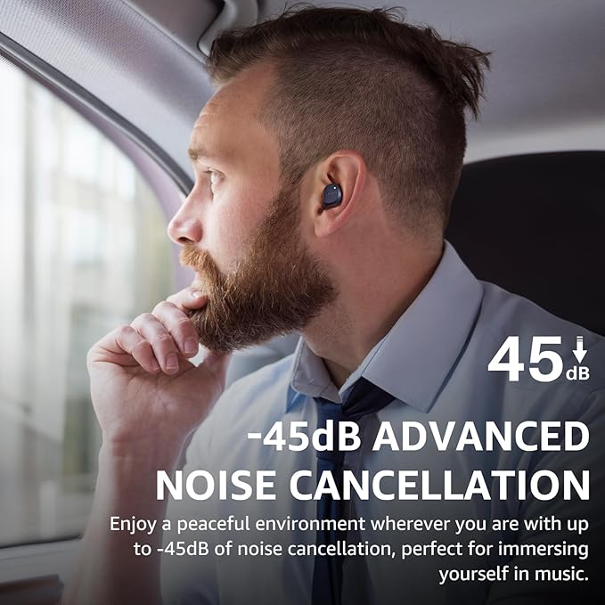TOZO NC9 Hybrid Active Noise Cancelling Wireless Earbuds, 6 Mics ENC Clear Call - Image 3