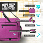 Bago Foldable Duffel Bags for Traveling Women & Men - 60L Medium Packable - Image 3