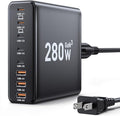 280W USB C Charger Block, 8-Port USB C Charging Station GaN III PD 65W Laptop by Ediliow