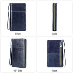 Top Grain Leather Travel Passport Wallet Holder - Image 7