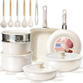 KIKCOIN Ceramic Nonstick Pots and Pans Set by Kikcoin