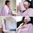 Travel Blanket, 3-in-1 Ultra-Soft, Warm & Lightweight Travel Blanket Airplane - Image 6