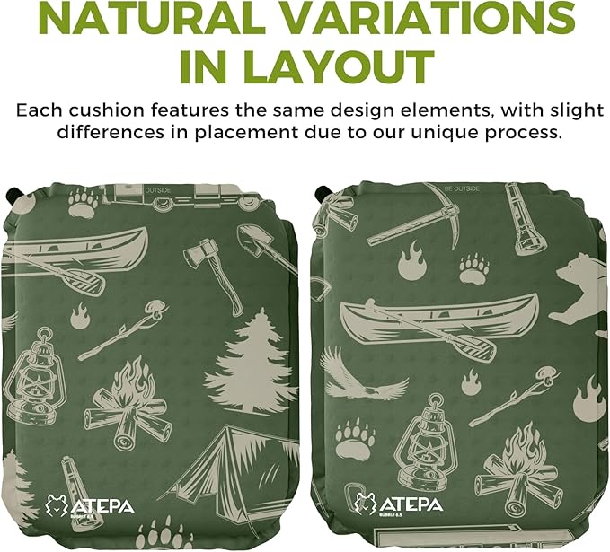 ATEPA Inflatable Stadium Seat Cushion, Self-Inflating Memory Foam Stadium Seats - Image 8
