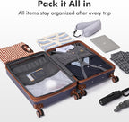 luggage sets 3 Piece with Spinner Wheel, 100% PC Material Lightweight Durable - Image 8
