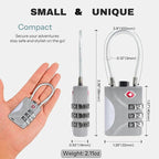 Travel Luggage Locks TSA Approved, Small Combination Padlock - Image 2
