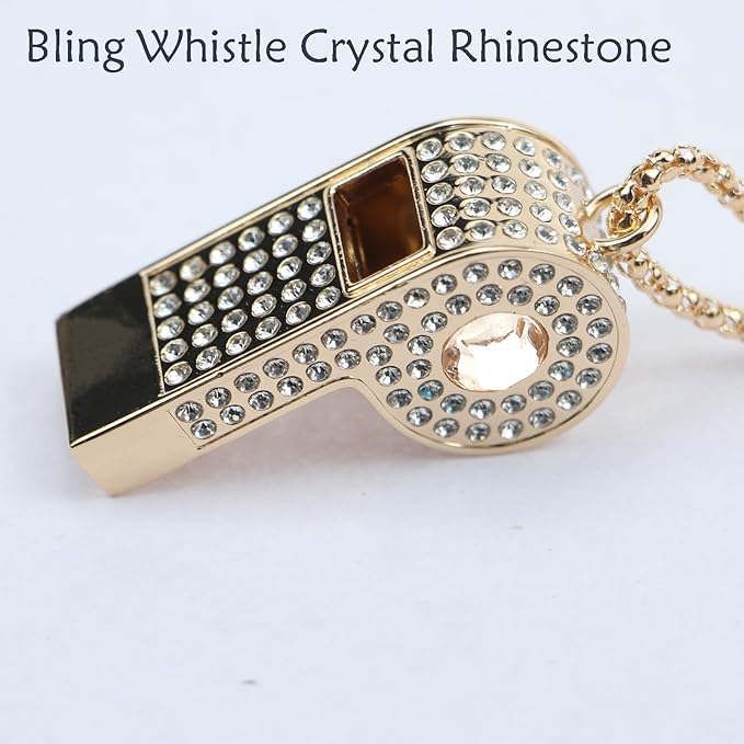 Whistle, Rhinestone Sports Whistle - Image 5