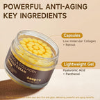 Deep Retinol Collagen Capsule Cream - Retinol Cream for Face Anti Aging Day and Night Golden Capsule Face Moisturizer with Hyaluronic Acid for All Skin, Firming, Wrinkles