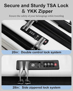 Luggage Sets 2 Pieces, 20 Inch Carry On Luggage and Expandable 28 Inch Checked - Image 5