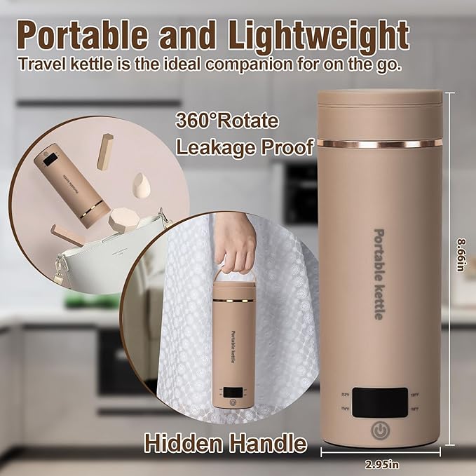 Travel Electric Kettle Portable Mini Kettle, Small Hot Water Boiler - Image 5