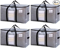 TAILI Extra Large Moving Bags, 4 Pack Silver Heavy Duty Totes by TAILI