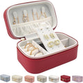 Small Jewelry Travel Case For Womens Small Rectangle PU Leather Jewelry Box by Betvivsmalltraveljewelrycase