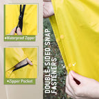 SaphiRose Unisex Rain Poncho Raincoat Hooded - Image 4