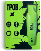 TPOB X Digital Brushless 6800rpm Metal Professional Hair Clippers for Men, XO Combination Fade/Taper Blade Cordless Rechargeable Clippers (X Clipper Green)