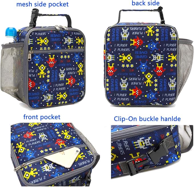 FlowFly Kids Lunch box Insulated Soft Bag Mini Cooler Back to School Thermal - Image 4
