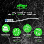 Dr. Nicks White & Healthy The Big Clean Large Toothbrush Medium Soft - Image 2