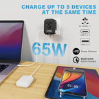 Universal Travel Adapter, GaN 65W International Power Adapter, 3 USB-C & 1 - Image 2