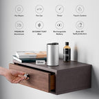Airversa Waterless Essential Oil Diffuser for Home Aromatherapy Scent Diffusers with 3 Countdown Timer Settings or Timer-Off, 3 Mist Levels for Car Room Studio Office, ANX Premium Metal Ice Blue