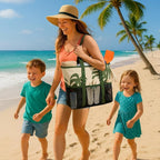 Beach Bag with Zipper - Image 5