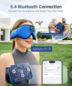Voerou Sleeping Headphones 3D Eye Mask, Sleep Mask Bluetooth Headphone - Image 4
