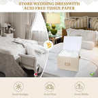 Wedding Dress Storage Box, Wedding Dress Preservation Box - Image 2