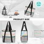 Sandproof Beach Bag with Zipper - Image 4