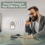 Calm Me White Noise Machine for Office Privacy & Noise Canceling, Plug in Wall - Image 2
