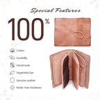 Genuine Leather Nomad Organizer Travel Wallet | Women's Wallet Clutch Passport - Image 5