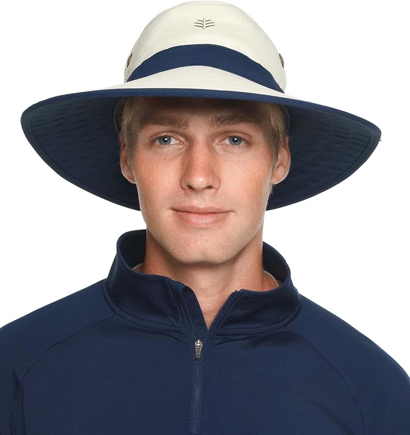 Coolibar UPF 50+ Men's Women's Matchplay Golf Hat - Image 3