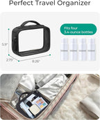 BAGSMART 2 Pack Clear Toiletry Bag, Puffy Edges TSA-Approved Travel Toiletry Bag - Image 3