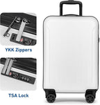 KYME Suitcase Hardshell With Double Spinner Wheels, PC+ABS TSA Lock Travel - Image 2