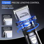 Men's Hair Clippers & Beard Trimmer Grooming Kit，All-in-one Professional Hair Cutting kit,Cordless Rechargeable Hair Clipper for Men with LED Display for Men's Barbers Hair Trimmer and Body Care