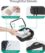 BAGSMART Clear TSA-Approved Toiletry Bag, Large Opening Quart Sized Makeup Bag - Image 4