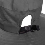 Rosoz Ponytail Sun Bucket Hats for Women UV Protection Foldable Mesh Wide Brim - Image 4