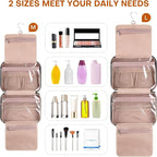 Hanging Toiletry Bag for Women Travel, 2 Sizes Large & Small Waterproof - Image 3