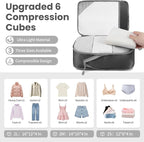 8 Set/6 Set/4 Set Compression Packing Cubes - Image 2