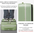 mixi Carry On Luggage, Rolling Travel Suitcase - Image 5