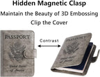 Airtag Passport Holder Cover Wallet RFID Blocking Leather Case Travel - Image 6