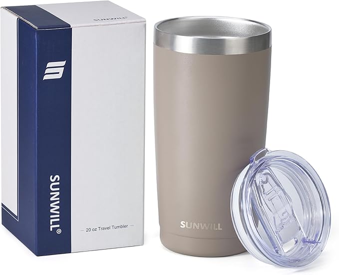 SUNWILL Travel Coffee Tumbler 20 oz, Insulated Mug - Image 4