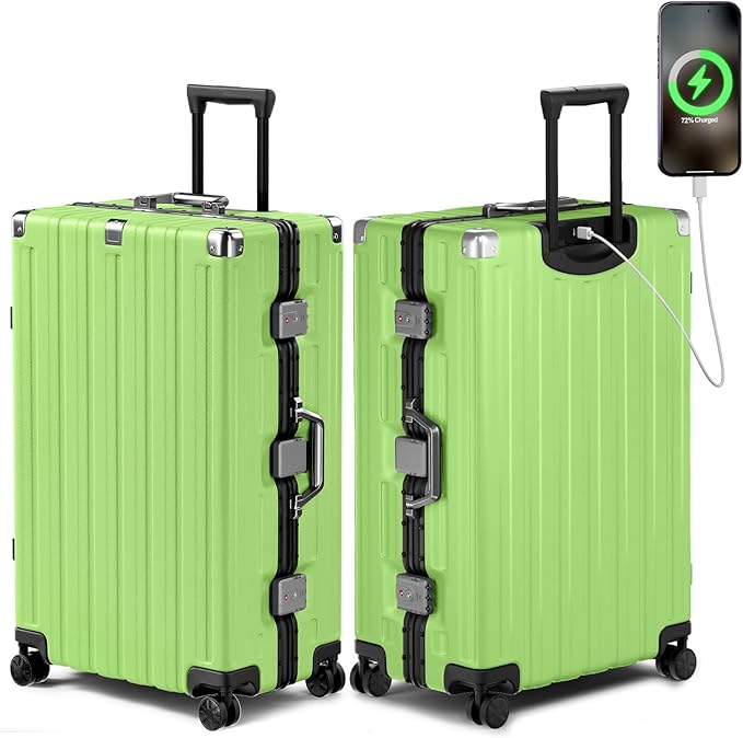 Krute Large Luggage 28 inch Zipperles Suitcase by Krute