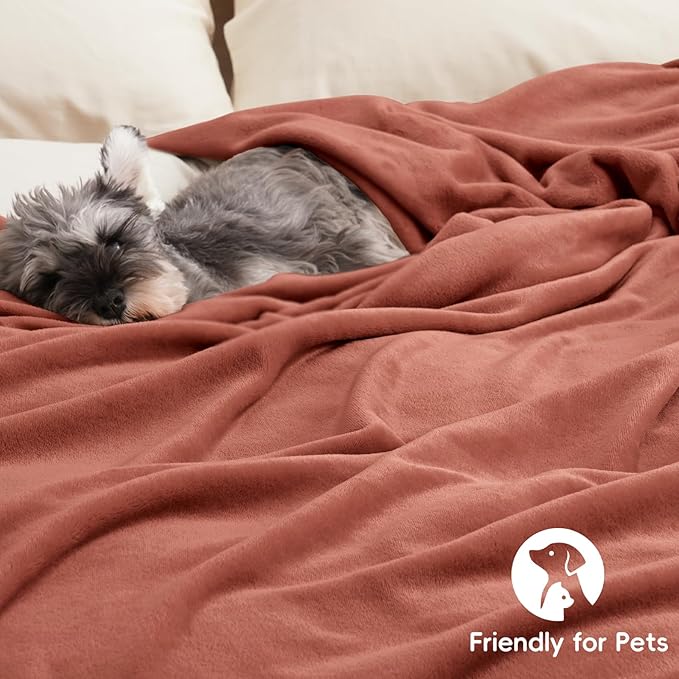 PHF Ultra Soft Fleece Blanket Twin Size, No Shed No Pilling Luxury Plush Cozy - Image 5
