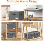3 Pack Shoe Organizer for Closet, Foldable Shoe Storage Containers, Fits up to - Image 3