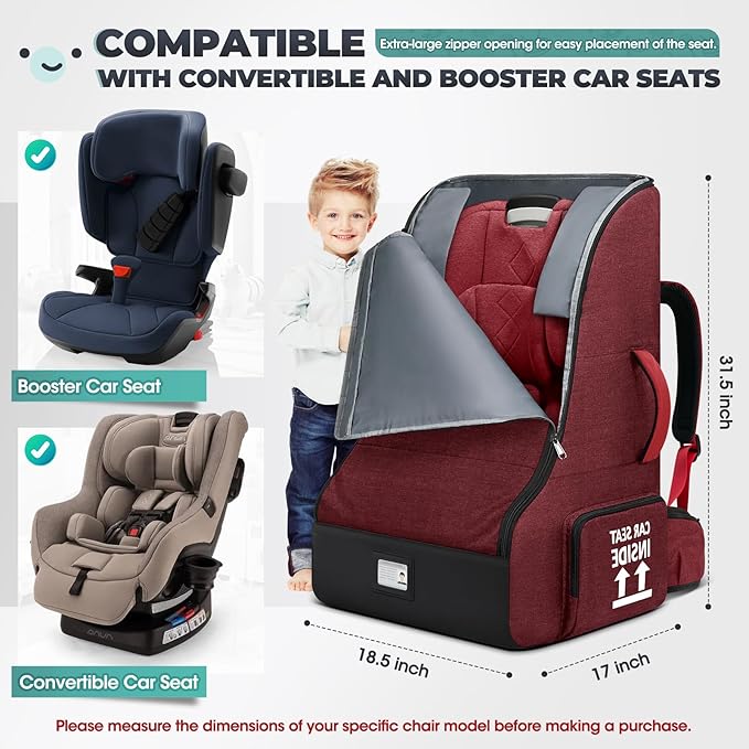 RAINSMORE Padded Car Seat Travel Bag - Image 2