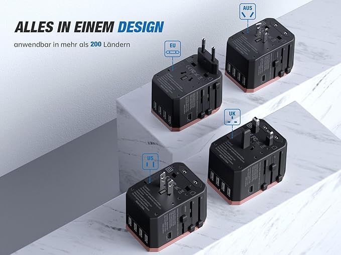 EPICKA Universal Travel Adapter, European Travel Plug Adapter - Image 3