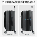 KROSER Hardside Expandable Carry On Luggage 22x14x9 Airline Approved - Image 5