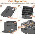 Shoe Organizer for Closet, Foldable Shoe Storage Containers, Fits up to 16 Pairs - Image 7