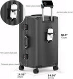 feilario 30in Super Large Captain Aluminum Frame Hardside Spinner Wheels Luggage - Image 4