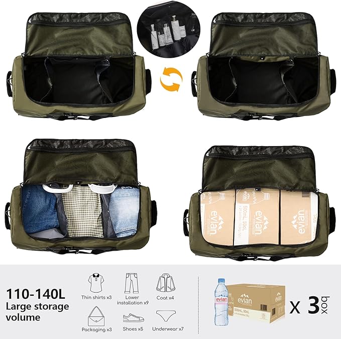 CONTAIL 32" Soft-Sided Rolling Duffle Bag - Image 2